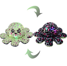 Load image into Gallery viewer, Luminescent New LED Light Mood Octopus or Reversible Octopus Plush or Emotion octopus - GoHappyShopin