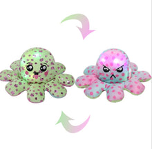 Load image into Gallery viewer, Luminescent New LED Light Mood Octopus or Reversible Octopus Plush or Emotion octopus - GoHappyShopin