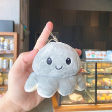 Load image into Gallery viewer, Cute Mood Octopus or Reversible Octopus Plush or Emotion octopus Keychain - GoHappyShopin