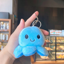 Load image into Gallery viewer, Cute Mood Octopus or Reversible Octopus Plush or Emotion octopus Keychain - GoHappyShopin