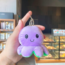 Load image into Gallery viewer, Cute Mood Octopus or Reversible Octopus Plush or Emotion octopus Keychain - GoHappyShopin