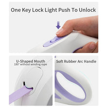 Load image into Gallery viewer, New 3/5m luminous Durable Leash Automatic Retractable Nylon Lead Extension For Dogs - GoHappyShopin
