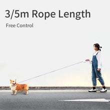 Load image into Gallery viewer, New 3/5m luminous Durable Leash Automatic Retractable Nylon Lead Extension For Dogs - GoHappyShopin
