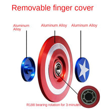 Load image into Gallery viewer, Fidget Spinner Toy Marvels Legends Gyro Shield Round American Captain - GoHappyShopin