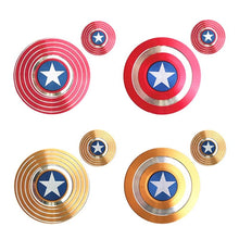 Load image into Gallery viewer, Fidget Spinner Toy Marvels Legends Gyro Shield Round American Captain - GoHappyShopin