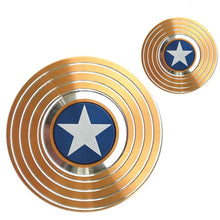 Load image into Gallery viewer, Fidget Spinner Toy Marvels Legends Gyro Shield Round American Captain - GoHappyShopin