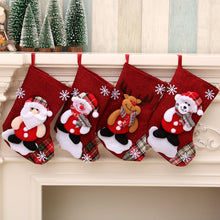 Load image into Gallery viewer, Large Stockings Fabric Gift Socks Christmas Lovely Bag Decoration - GoHappyShopin