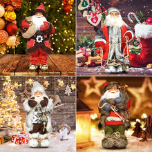 Load image into Gallery viewer, 2021 New Year Christmas Decoration Santa Claus 30cm Doll Children Gift - GoHappyShopin