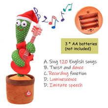Load image into Gallery viewer, Christmas Gifts Dancing Cactus Electron Plush Toy - GoHappyShopin