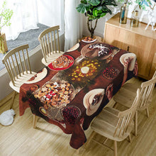 Load image into Gallery viewer, Europe style Polyester Colorful Christmas Tablecloth - GoHappyShopin