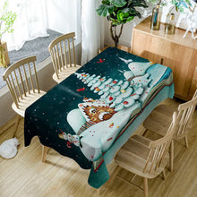 Load image into Gallery viewer, Europe style Polyester Colorful Christmas Tablecloth - GoHappyShopin