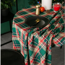 Load image into Gallery viewer, Christmas Tablecloth for Home Use Nordic Plaid Retro Style - GoHappyShopin