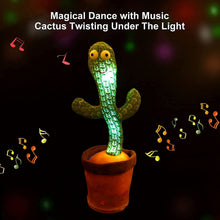 Load image into Gallery viewer, Funny Dancing Cactus Electron Plush Toy with Christmas Music - GoHappyShopin