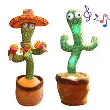 Load image into Gallery viewer, Funny Dancing Cactus Electron Plush Toy with Christmas Music - GoHappyShopin