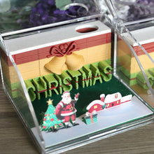 Load image into Gallery viewer, Creative 3D Notepads Sticky Gifts with Christmas designs - GoHappyShopin