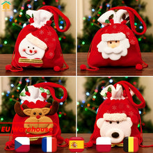 Load image into Gallery viewer, Cute Christmas Gifts Candy Bag Santa Sack Knitted Embroidery 2021 - GoHappyShopin