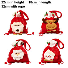 Load image into Gallery viewer, Cute Christmas Gifts Candy Bag Santa Sack Knitted Embroidery 2021 - GoHappyShopin