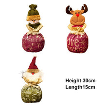 Load image into Gallery viewer, Cute Christmas Gifts Candy Bag Santa Sack Knitted Embroidery 2021 - GoHappyShopin