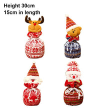 Load image into Gallery viewer, Cute Christmas Gifts Candy Bag Santa Sack Knitted Embroidery 2021 - GoHappyShopin