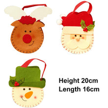 Load image into Gallery viewer, Cute Christmas Gifts Candy Bag Santa Sack Knitted Embroidery 2021 - GoHappyShopin