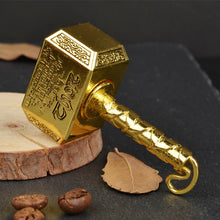 Load image into Gallery viewer, Thors Battle Hammer Fidget Hand Spinner Keychain Toy - Antique Brass - GoHappyShopin