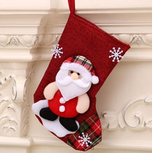Load image into Gallery viewer, Large Stockings Fabric Gift Socks Christmas Lovely Bag Decoration - GoHappyShopin
