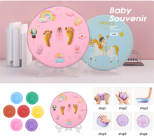 Load image into Gallery viewer, DIY Newborn Baby Souvenirs Hand &amp; Foot print Sweet memories Ink Pad - GoHappyShopin
