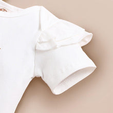 Load image into Gallery viewer, Cute Newborn Baby Girls Summer Clothes Bodysuit Romper + Headband - GoHappyShopin
