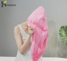 Load and play video in Gallery viewer, Microfiber Quick Hair Drying Towel Bathing
