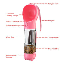 Load image into Gallery viewer, Multifunction Pet Dog Water Bottle For Cat Dogs Travel - GoHappyShopin
