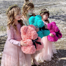 Load image into Gallery viewer, Valentine's Day Gifts Teddy Rose Bear Artificial Flower - GoHappyShopin
