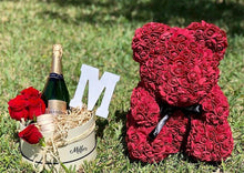 Load image into Gallery viewer, Valentine's Day Gifts Teddy Rose Bear Artificial Flower - GoHappyShopin
