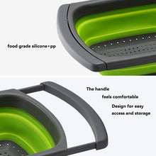 Load image into Gallery viewer, Vegetable Washing Foldable Strainer Basket - GoHappyShopin
