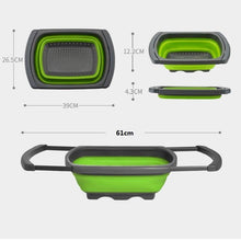 Load image into Gallery viewer, Vegetable Washing Foldable Strainer Basket - GoHappyShopin
