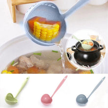 Load image into Gallery viewer, Hot Selling 2 in 1 Long Handle Soup Spoon Kitchen Scoop - GoHappyShopin
