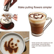 Load image into Gallery viewer, Coffee stencil Cafe barista Tools latte Art Maker 16Pcs - GoHappyShopin
