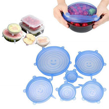 Load image into Gallery viewer, Cute Kitchen Gadgets Reusable Silicon Stretch Lids Food Wrap - GoHappyShopin
