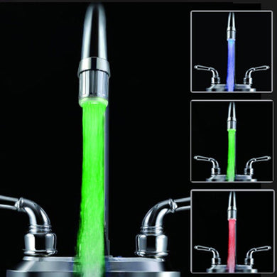 Beautiful 7 Color LED Light Faucet Kitchen Shower Tap - GoHappyShopin