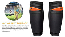 Load image into Gallery viewer, 1 Pair Football Shields Soccer Shin Guard Pads - GoHappyShopin

