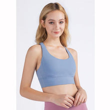 Load image into Gallery viewer, New Fabric Nylon Breathable Women Yoga Tops Bra - GoHappyShopin
