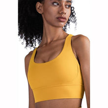 Load image into Gallery viewer, New Fabric Nylon Breathable Women Yoga Tops Bra - GoHappyShopin
