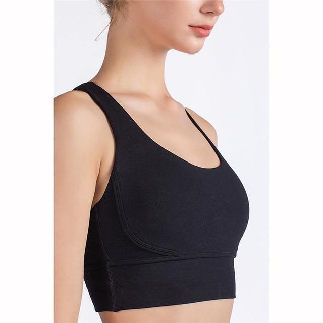 New Fabric Nylon Breathable Women Yoga Tops Bra - GoHappyShopin