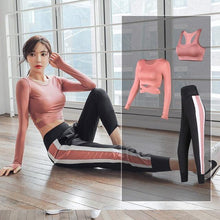 Load image into Gallery viewer, Active Women Fitness Suit Sets Sportswear Clothes - GoHappyShopin
