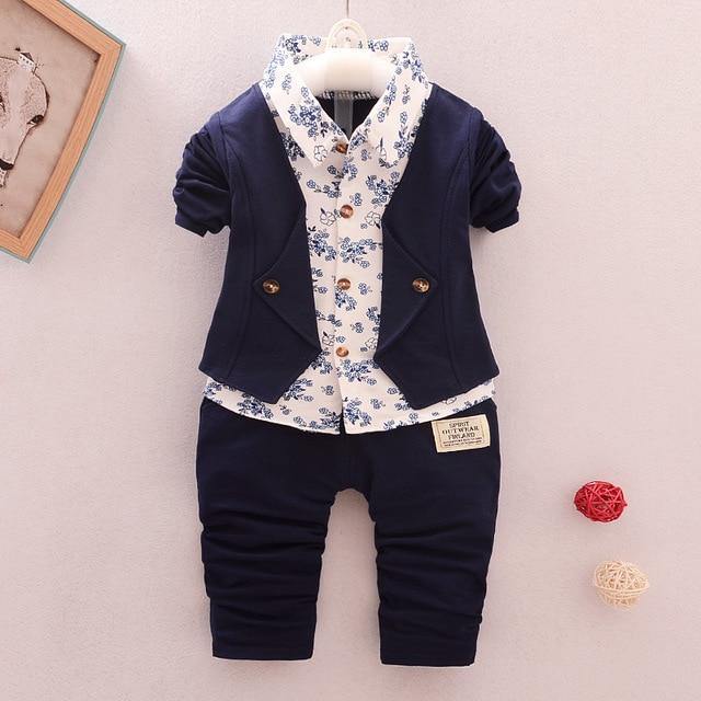Fashion Bibicola Baby Boy Gentleman Clothing Sets - GoHappyShopin