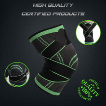 Load image into Gallery viewer, Sport Kneepad Pressurized Elastic Knee Pads - GoHappyShopin
