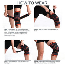 Load image into Gallery viewer, Sport Kneepad Pressurized Elastic Knee Pads - GoHappyShopin
