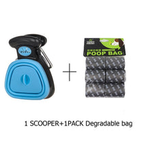 Load image into Gallery viewer, Dog Travel Foldable Pooper Scooper With 1 Roll Decomposable bags - GoHappyShopin
