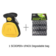 Load image into Gallery viewer, Dog Travel Foldable Pooper Scooper With 1 Roll Decomposable bags - GoHappyShopin
