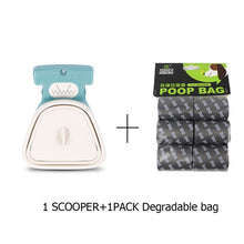Load image into Gallery viewer, Dog Travel Foldable Pooper Scooper With 1 Roll Decomposable bags - GoHappyShopin
