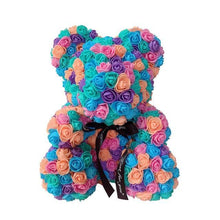Load image into Gallery viewer, Valentine's Day Gifts Teddy Rose Bear Artificial Flower - GoHappyShopin
